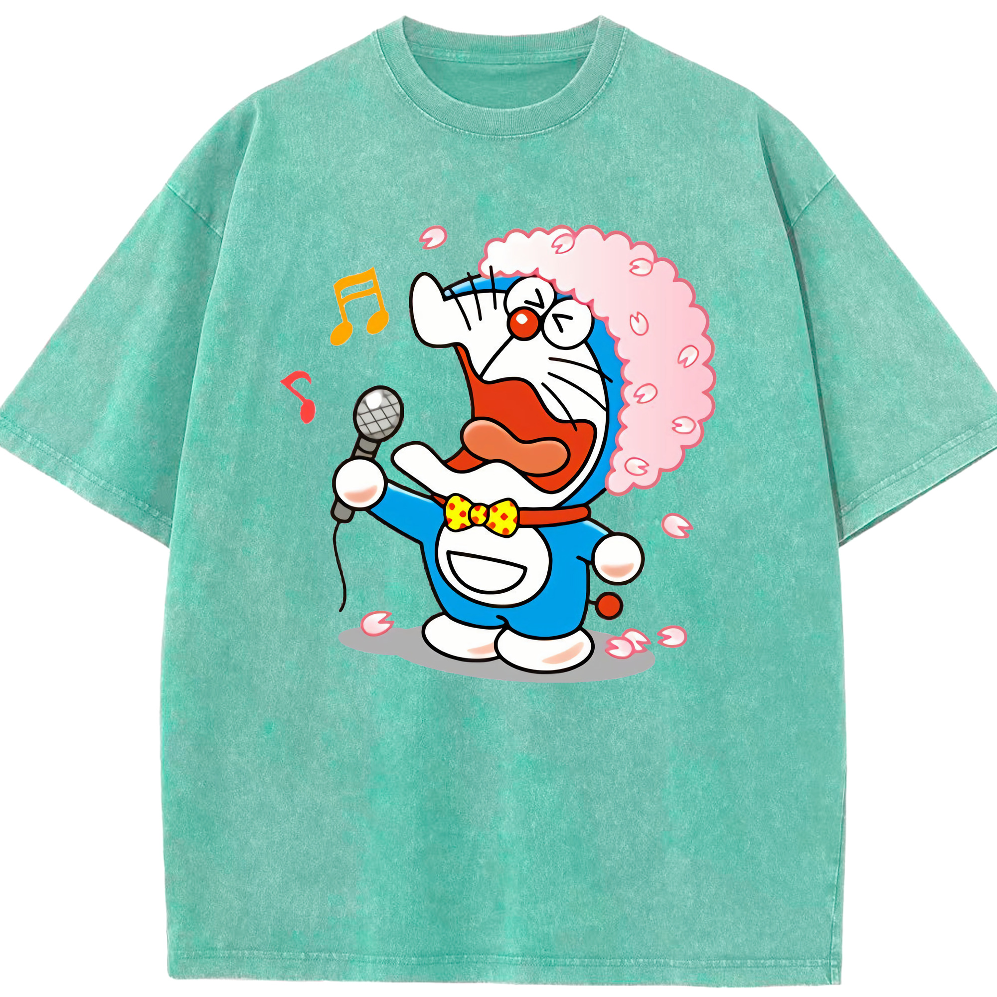 （画像用） ドラえもん Doraemon 綿100% ヴィンテージ風 半袖Tシャツ（フロントプリント）